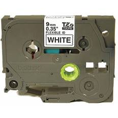 Brother TZeFX221 Label Tape Cartridge,Black/White,23/64"W