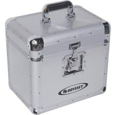 CD & Vinyl Storage Odyssey Innovative Designs Krom LP/Utility Case for 70x 12" Records & LPs,Silver