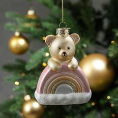 Rosa Weihnachtsbaumschmuck Teddybär -... Weihnachtsbaumschmuck
