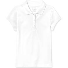 L Polo Shirts Children's Clothing The Children's Place Uniform Pique Polo - White (2043378_10)