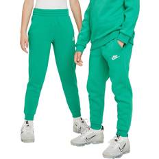 Nike Big Kid's Sportswear Club Fleece Joggers - Stadium Green/White