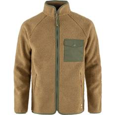 Fjällräven Vardag Pile Fleece Top - Buckwheat Brown/Laurel Green