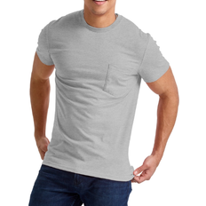 Hanes Men's Originals Tri-Blend Pocket T-shirt - Silverstone Heather