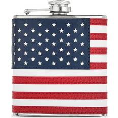 Hip Flasks Foster & Rye American Flask Flag Design Whiskey Flask American Flag Hip Flask