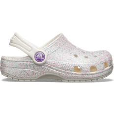 Crocs Toddler's Classic Glitter Clog - Oyster