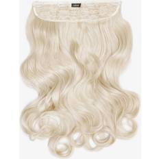 Lullabellz Thick Curly Clip In Hair Extensions 20 inch Bleach Blonde