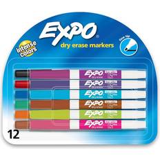 Expo Dry Erase Markers, Chisel Tip, Assorted, 12/Pack (80699