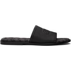 Coach Men Slides Coach Signature Jacquard - Black