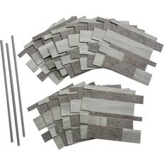 ACP Collage 13.6in 12in Peel Stick Backsplash Corridor 15 Sq Kit