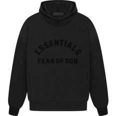 Men Sweaters Fear of God Essentials Arch Logo Hoodie - Jet Black