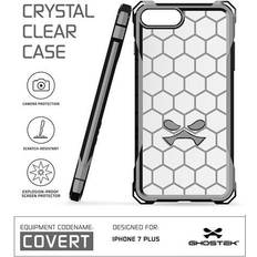 Mobile Phone Accessories Ghostek Covert Thin iPhone 7 Plus, iPhone 8 Plus Case with Clear Honeycomb Design Shockproof Heavy Duty Protection Wireless Charging for 2017