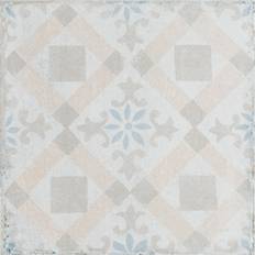 "Merola Tile Barcelona 6"" 6"" Porcelain Patterned Wall & Floor Tile Porcelain in Blue/Brown, 5.75 H 5.75 W D in