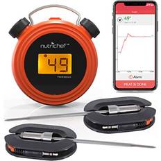 Oven Safe Kitchen Thermometers NutriChef PWIRBBQ60 Smart Meat Thermometer