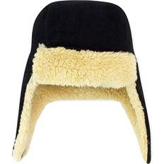 Furry Fleece Trapper Hat Black