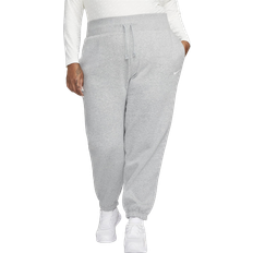 Nike Women's Sportswear Phoenix Fleece Plus Size Track Pants - Dark Gray Heather/Sail