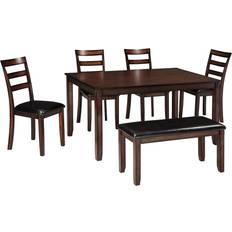 Brown Dining Sets Ashley Coviar Dining Set 36x60" 6