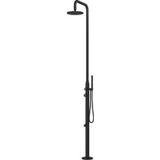 Wall Mounted Outdoor Showers Pulse 1065 Retrofit Shower Black