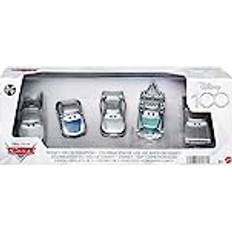 Cars Spielzeuge Cars DISNEY Pixar 5er-Pack Lightning McQueen, Sally, Hook, Flo, Ramone, Platindekoration, Maßstab 1:55, für Kinder ab 3 Jahren, HPL98