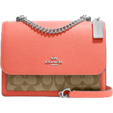 Coach Klare Crossbody In Signature Canvas - SV/Khaki/Tangerine