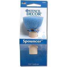 Water Based Modeling Tools Plaid Spouncer Sponge Stencil Brush-1-3/4