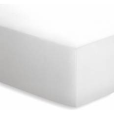 Bettlaken Schlafgut Mako Jersey Bettlaken Weiß (200x140cm)