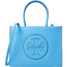 Tory Burch Perry T Monogram Small Triple-compartment Tote in Blue