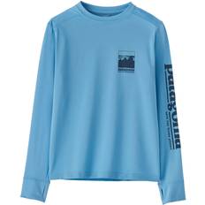 Patagonia Kid's Cap SW Long Sleeve T-Shirt - Alpine Icon/Lago Blue