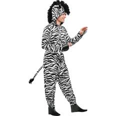 Fun Costumes Wild Zebra Adult Costume Black/White