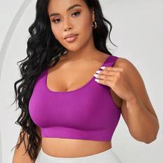 Shein Unterwäsche Shein Plus Solid Seamless High Support Sports Bra