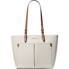 Michael Kors Womens Cindy Large Dome Satchel With Sling, Vanilla MK  Signature 
