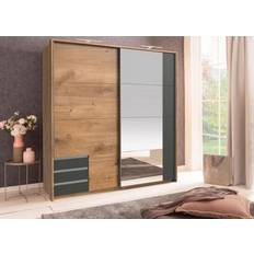 Braun Kleideraufbewahrung WIMEX Emden Graphite Oak Kleiderschrank 179x198cm