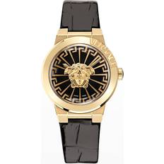 Versace Medusa Infinite 38mm Leather Black Black