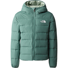 The North Face Girl's Reversible North Down Hooded Jacket - Dark Sage (NF0A84N6-I0F)