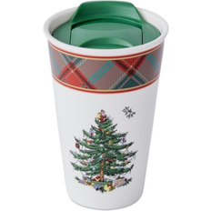 Spode Christmas Tree Tartan Travel Mug