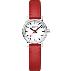 Mondaine MSE.26110.LCV Damen-Armbanduhr evo2 Rot 26 mm