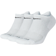 Men - White Underwear Nike Everyday Plus Cushion Training No-Show Socks 3-pack - White/Black