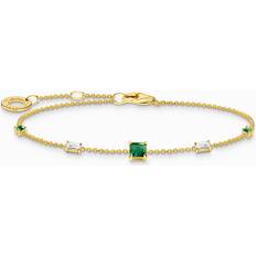 Thomas Sabo Charming Bracelet - Gold/Emerald/Transparent