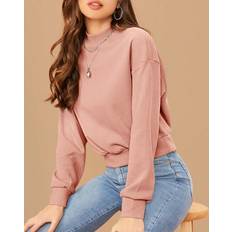 Shein XXL Sweaters Shein Mock-neck Drop Shoulder Pullover