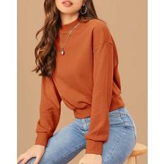 Shein XXL Sweaters Shein Mock-neck Drop Shoulder Pullover