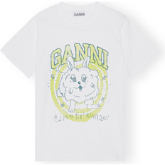 Ganni Relaxed Bunny T-shirt - Bright White