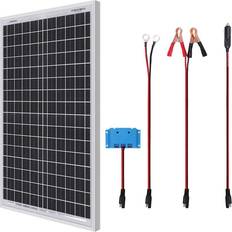 Renogy Solar Panels Renogy 30-Watt 12-Volt Portable Monocrystalline Solar Panel Starter Kit with Solar Charge Controller SAE Connectors