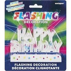 Unique Party Topper Happy Birthday Flashing Cake Decoration