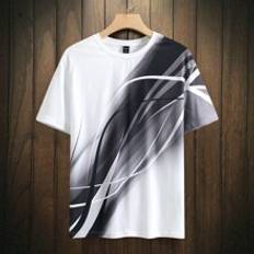 Shein Herren Bekleidung Shein Men Stripe Print Tee