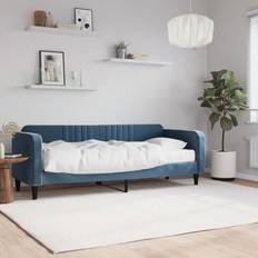 vidaXL 3197031 Velor Blue Sofa 223cm 3 personers