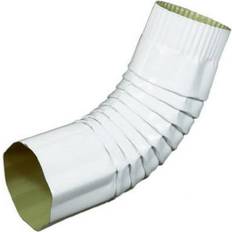 Tin Roofs White products 470781 4 aluminum gutter elbow- round