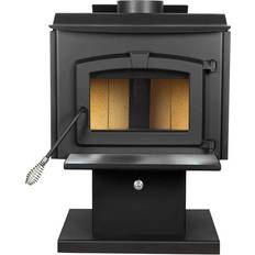 Pleasant Hearth Fireplaces Pleasant Hearth Wood-Burning Stove with Stainless Steel Ash Lip and Blower, For 1,200 sq. ft. Rooms