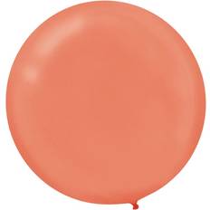 Latex Balloons Amscan Round Latex Balloons, 24" Pearlized Rose Gold