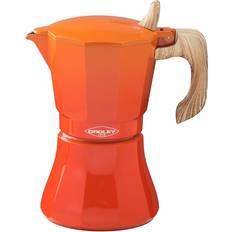 Orange Espressokocher Oroley Petra 6 Cup