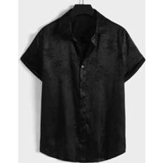 Shein XXL Shirts Shein Men Jacquard Button Front Shirt