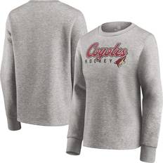 Fanatics Jackets & Sweaters Fanatics Heathered Gray Arizona Coyotes Fan Favorite Script Pullover Sweatshirt